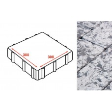 Плита тротуарная Готика Granite FINERRO, Диорит 300*300*80 мм