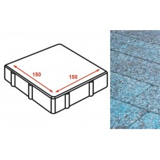 Плита тротуарная Готика Granite FINERRO, квадрат, Азул Бахия 150*150*80 мм