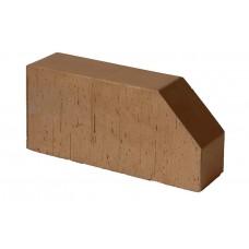 Печной кирпич фигурный полнотелый Lode Brunis F6 гладкий, 250*120*65 мм