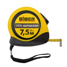 Рулетка Biber 40074 Autostop 7,5 м/25 мм