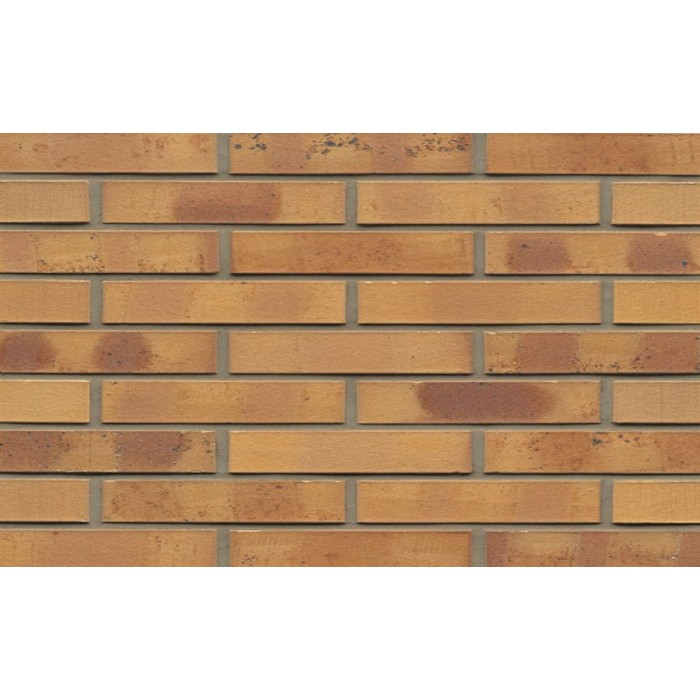 Кирпич клинкерный Muhr 06K Hellbraun-bunt Kohle гладкий, 290*90*52 мм