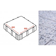 Плита тротуарная Готика Granite FINERRO, Грис Парга 600*600*80 мм