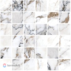 Керамогранит Vitra Marble-X K949879LPR1VTE0 Мозаика Бреча Капрайа Белый ЛПР 30x30 (5x5)