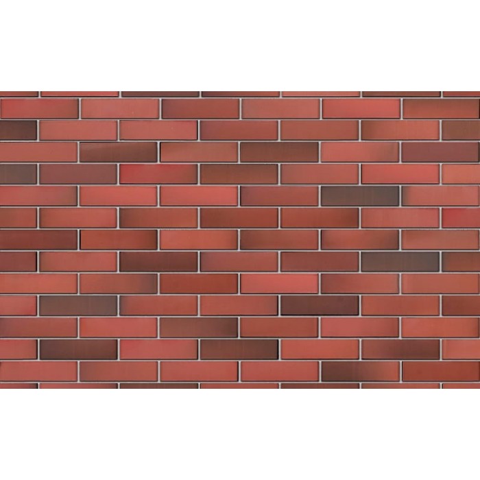 Кирпич облицовочный BRAER БРАЕР кладка 1, бордо гладкий, 250*120*65 мм