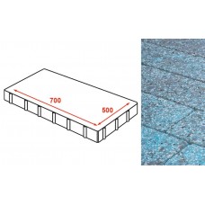 Плита AI тротуарная Готика Granite FINERRO, Азул Бахия 700*500*80 мм