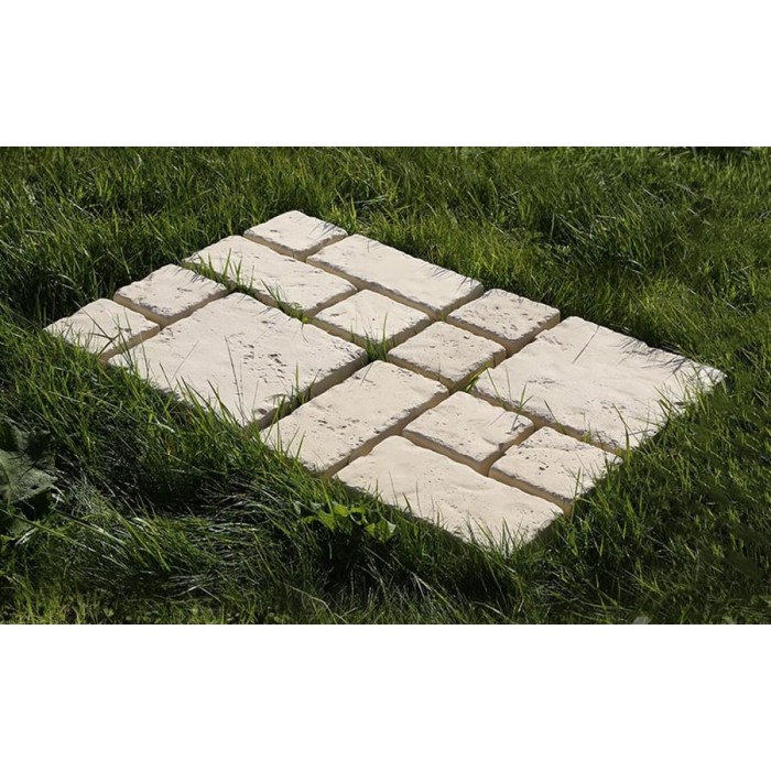 Тротуарная плитка-георешетка White Hills Тиволи, GS900-18, пескобетон, 580*380*80 мм
