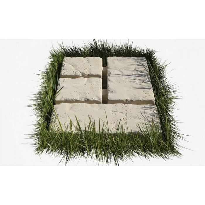 Тротуарная плитка-георешетка White Hills Тиволи, GS900-18, пескобетон, 580*380*80 мм