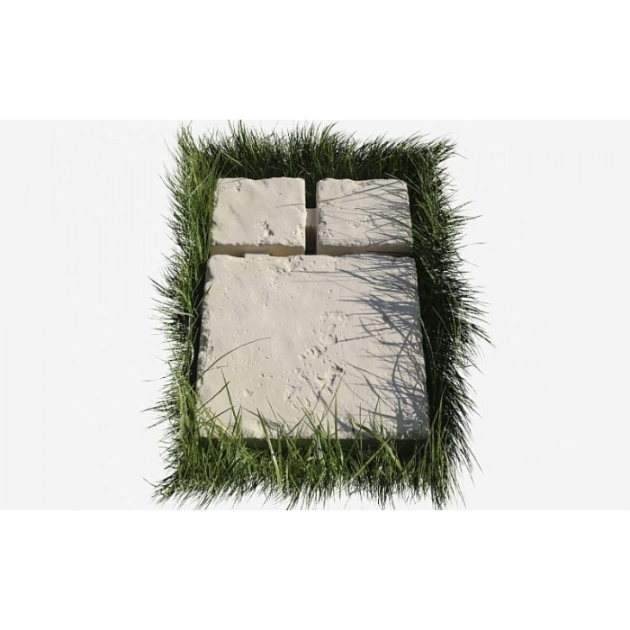 Тротуарная плитка-георешетка White Hills Тиволи, GS900-18, пескобетон, 580*380*80 мм