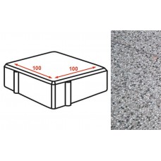 Плита тротуарная Готика Granite FINERRO, квадрат, Белла Уайт 100*100*80 мм