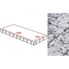 Плита тротуарная Готика Granite FINERRO, Диорит 1000*500*80 мм