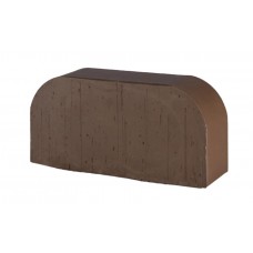 Печной кирпич радиусный полнотелый Lode Brunis F14 гладкий, 250*120*65 мм