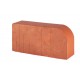Печной кирпич радиусный полнотелый Lode Janka F15 (R60) гладкий, 250*120*65 мм