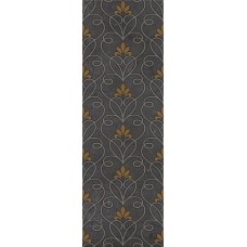 10301002141 Silvia black decor 02 глянцевый декор 30х90, Gracia Ceramica