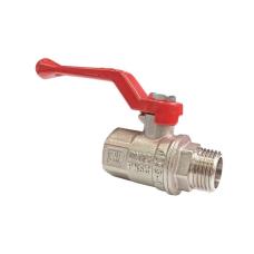 Кран латунный шаровой Valfex Premium.214.NR1.012 усиленный Н 11Б27фт1М DN 20 PN 40 никелированный рычаг муфта-штуцер