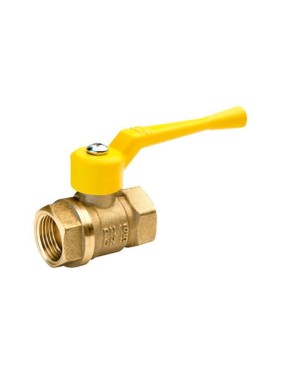 Кран латунный шаровой газовый 11Б27п DN40 PN40 рычаг муфта-муфта БАЗ Standart