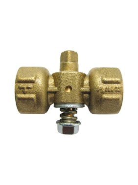 Кран латунный шаровой 11Б18бк(у)2 DN 15 PN 16 под манометр G1/2''хG1/2'' без контрольного фланца муфта-муфта без рычага Пензапромарматура