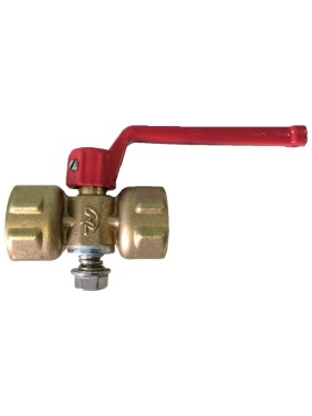 Кран латунный шаровой 11Б18бк(у)2 DN 15 PN 16 под манометр G1/2''хG1/2'' без контрольного фланца муфта-муфта рычаг Пензапромарматура