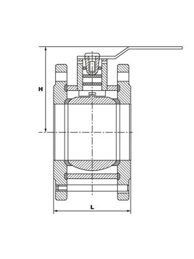 Кран стальной шаровой разборный 11с67пМ DN 125 PN 16 160мм стандартнопроходной фланцевый с ручкой PR