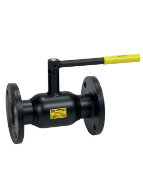 Кран стальной шаровой цельносварной DN 80 PN 16 300мм полнопроходной фланцевый с ручкой Broen Ballomax