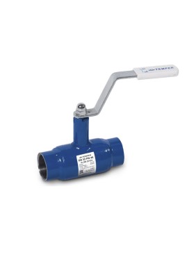 Кран стальной шаровой DN 40 PN40 145мм полнопроходной муфта-муфта с ручкой Temper