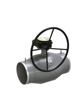 Кран стальной шаровой цельносварной  DN 250 PN 25 510мм стандартнопроходной приварной с редуктором LD Regula
