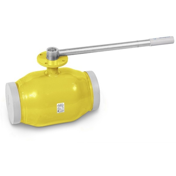 Кран стальной шаровый DN 15 PN 40 210мм полнопроходной приварной газовый Temper