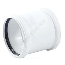 Муфта PP-H двухраструбная бесшумная белая Дн 110 б/нап Rehau 11214941001