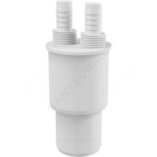 Муфта PP-H переходная белая HT Дн 50х40 б/нап резьба 1/2"НР , штуцер 14мм Alca Plast AKS6