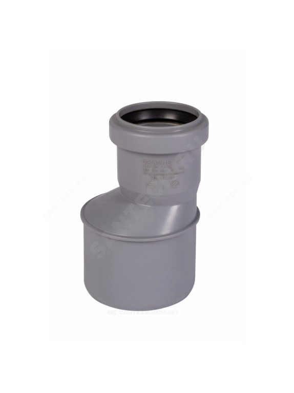 Переход эксцентрический серая PP-H HT HTR Ostendorf