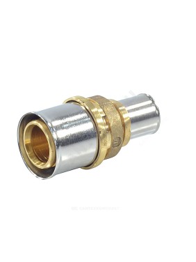 Муфта переходная для МП/PE-X труб латунь пресс RM103 Giacomini