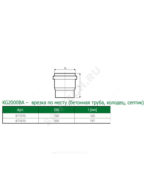 Переход зелёный PP-MD KG2000 KG2000BA Ostendorf