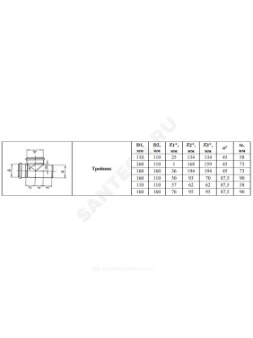 Тройник PP-B переходной коричневый Дн 160х110х45гр б/нап в/к VALFEX 33160110