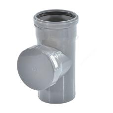 Ревизия круглая крышка, резьбовая серая PP-H BASE VALFEX