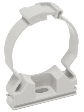 Держатель хомутный для труб CFC25 d25 сер. ELASTA IEK CTA10MP-CFC25-K41-100