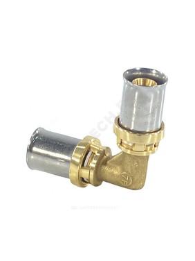 Угольник для МП/PE-X труб латунь пресс RM122 Giacomini