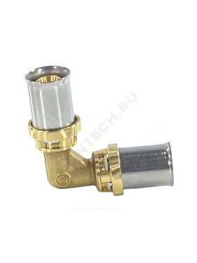 Угольник для МП/PE-X труб латунь пресс RM122 Giacomini