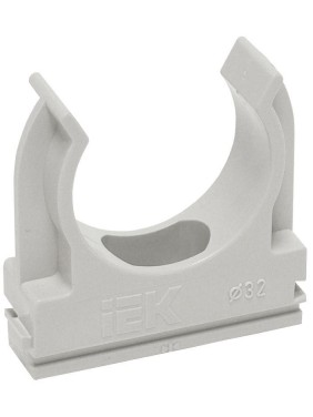 Держатель для труб (клипса) CF32 с защелкой ELASTA IEK CTA10D-CF32-K41-050