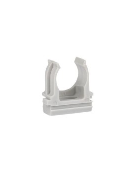 Держатель для труб (клипса) d16мм сер. (уп.100шт) Plast EKF derj-z-16n