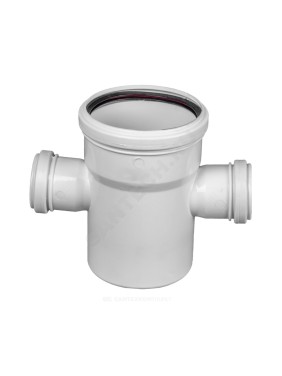 Крестовина PP-M 1-плоскостная бесшумная белая Дн 110х50х50х87гр б/нап в/к RTP (РосТурПласт) 36546