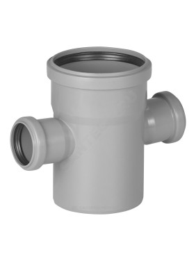 Крестовина PP-H 1-плоскостная серая HT HTDA Дн 110х50х50х87гр б/нап в/к Ostendorf 115580