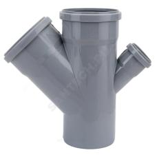 Крестовина PP-H 1-плоскостная серый BASE Дн 110х110х50х45гр б/нап в/к VALFEX 27111150