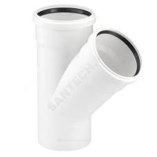 Тройник PP-H бесшумный белый RAUPIANO PLUS Дн 40х40х45гр б/нап в/к Rehau 11231041002