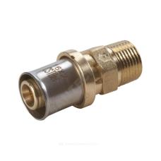 Муфта для МП/PE-X труб латунь пресс НР RM107 Giacomini