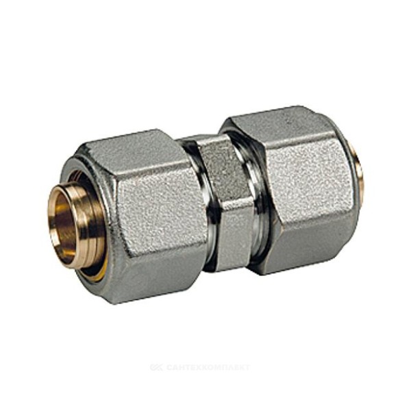 Муфта для МП/PE-X труб латунь обжим R560AM Giacomini