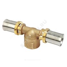 Тройник для МП/PE-X труб латунь пресс ВР RM154 Giacomini
