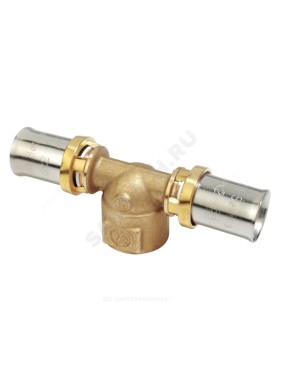 Тройник для МП/PE-X труб латунь пресс ВР RM154 Giacomini