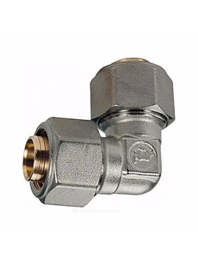 Угольник для МП/PE-X труб латунь обжим R561AM Giacomini