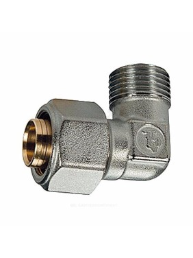 Угольник для МП/PE-X труб латунь обжим НР R562AM Giacomini