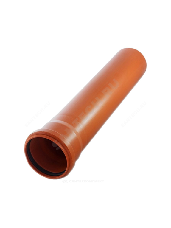 Труба с раструбом коричневая PP-B SN4 VALFEX