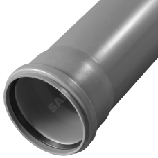 Труба с раструбом серая PP-H BASE VALFEX